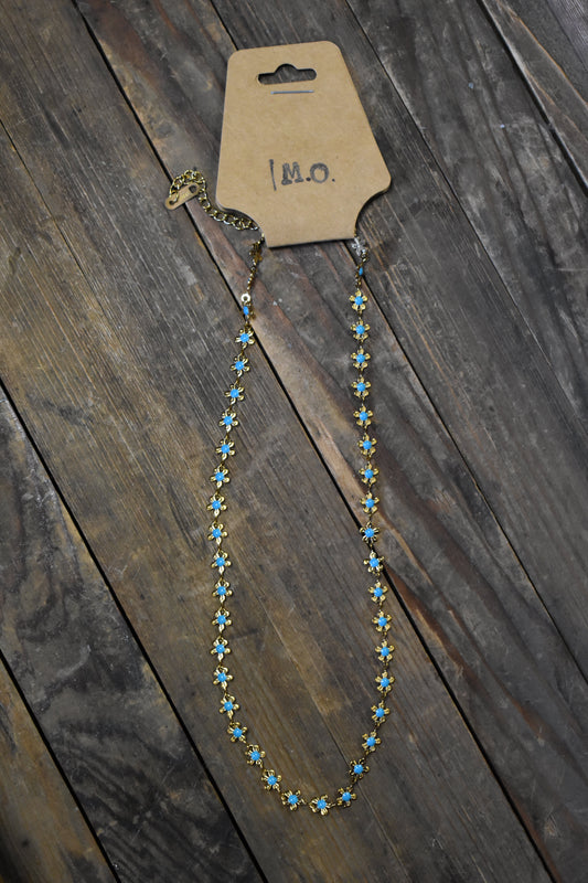 Turquoise Flower Necklace