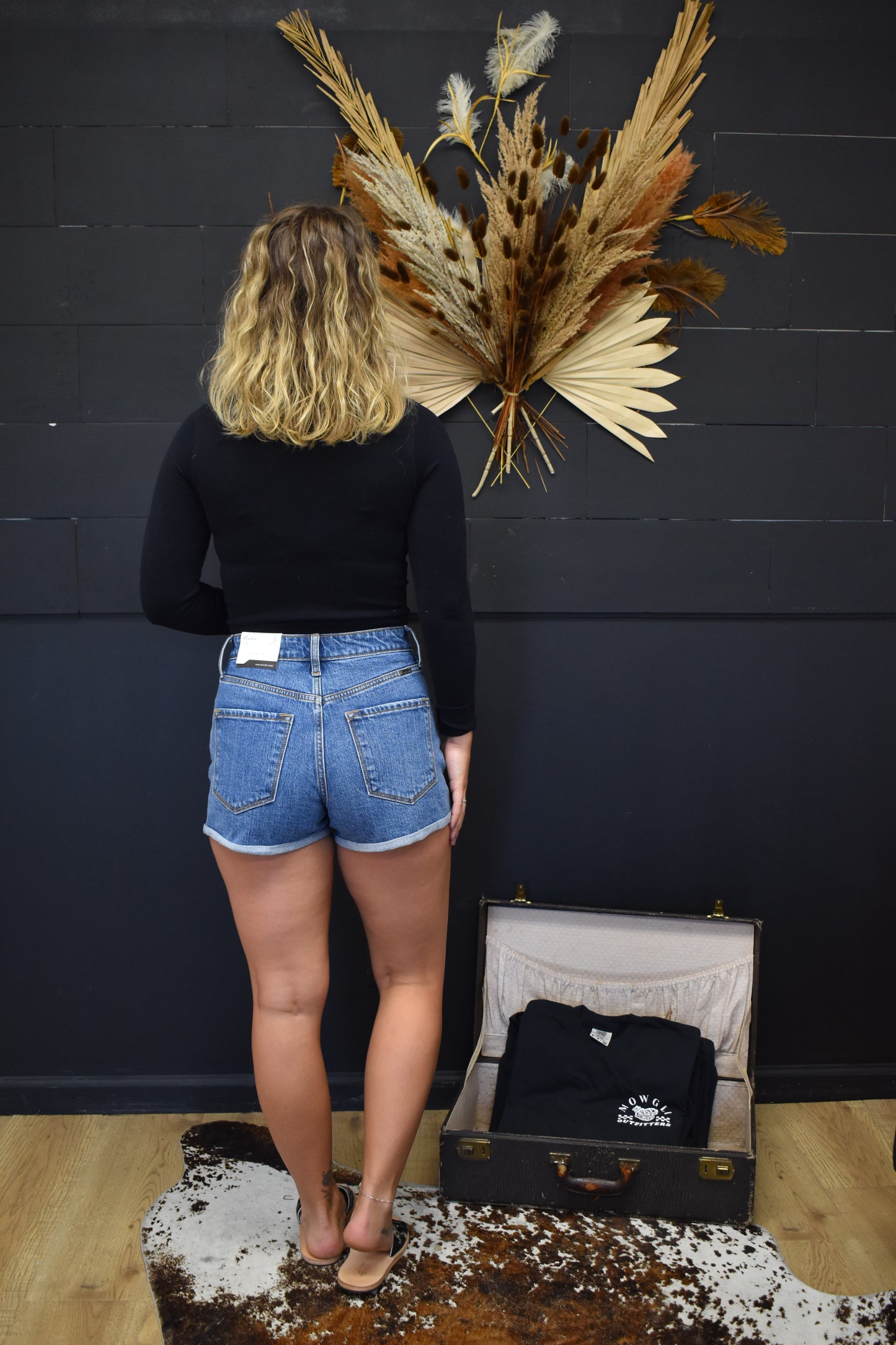 Dark Denim Shorts
