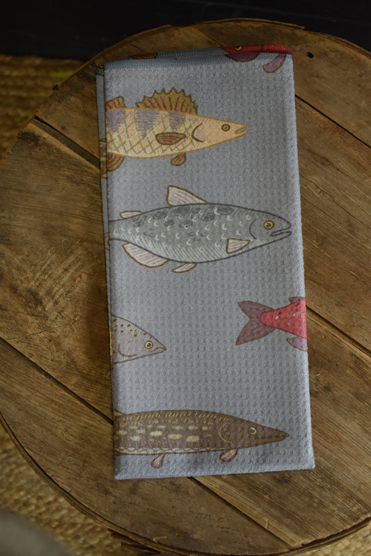 Fishing Fly Kitchen Towel