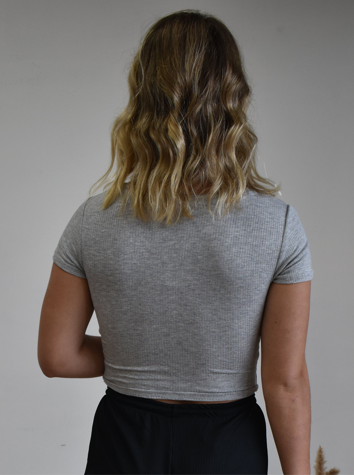 The Heather Grey Brooklyn Ribbed Top