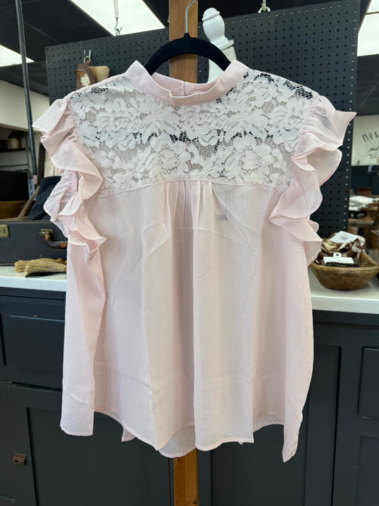 PLUS Peplum Lace Tank