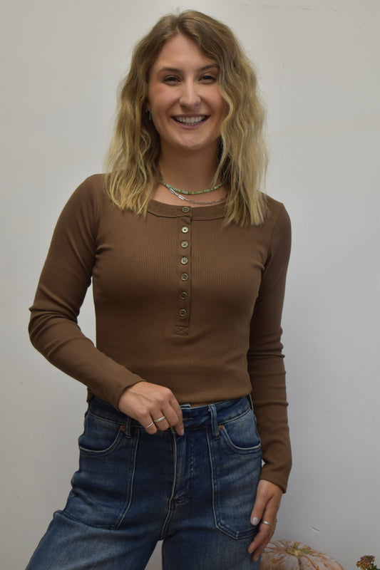 Timber Ribbed Long Sleeve