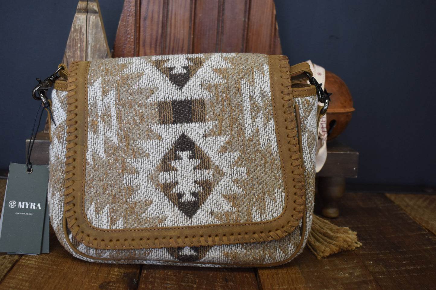 Aztec Tan Woven Purse