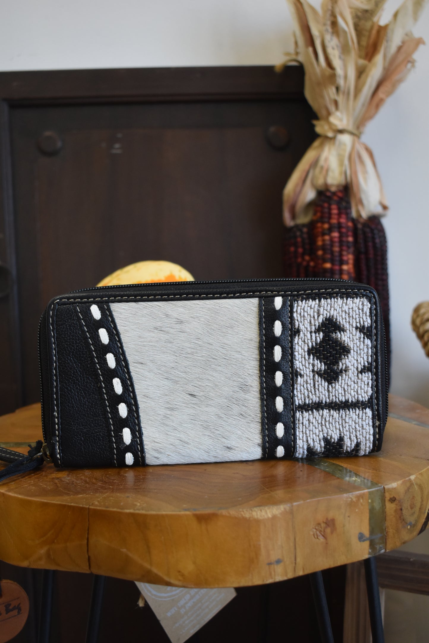 B&W Patterned Wallet