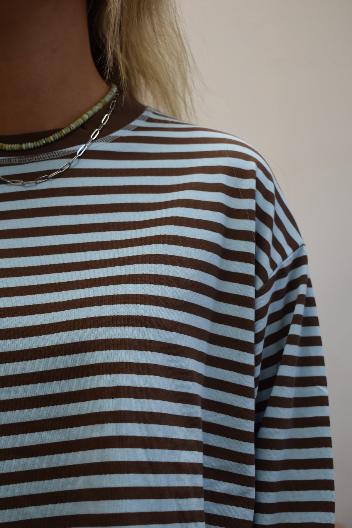 Wanderlust Striped Crewneck