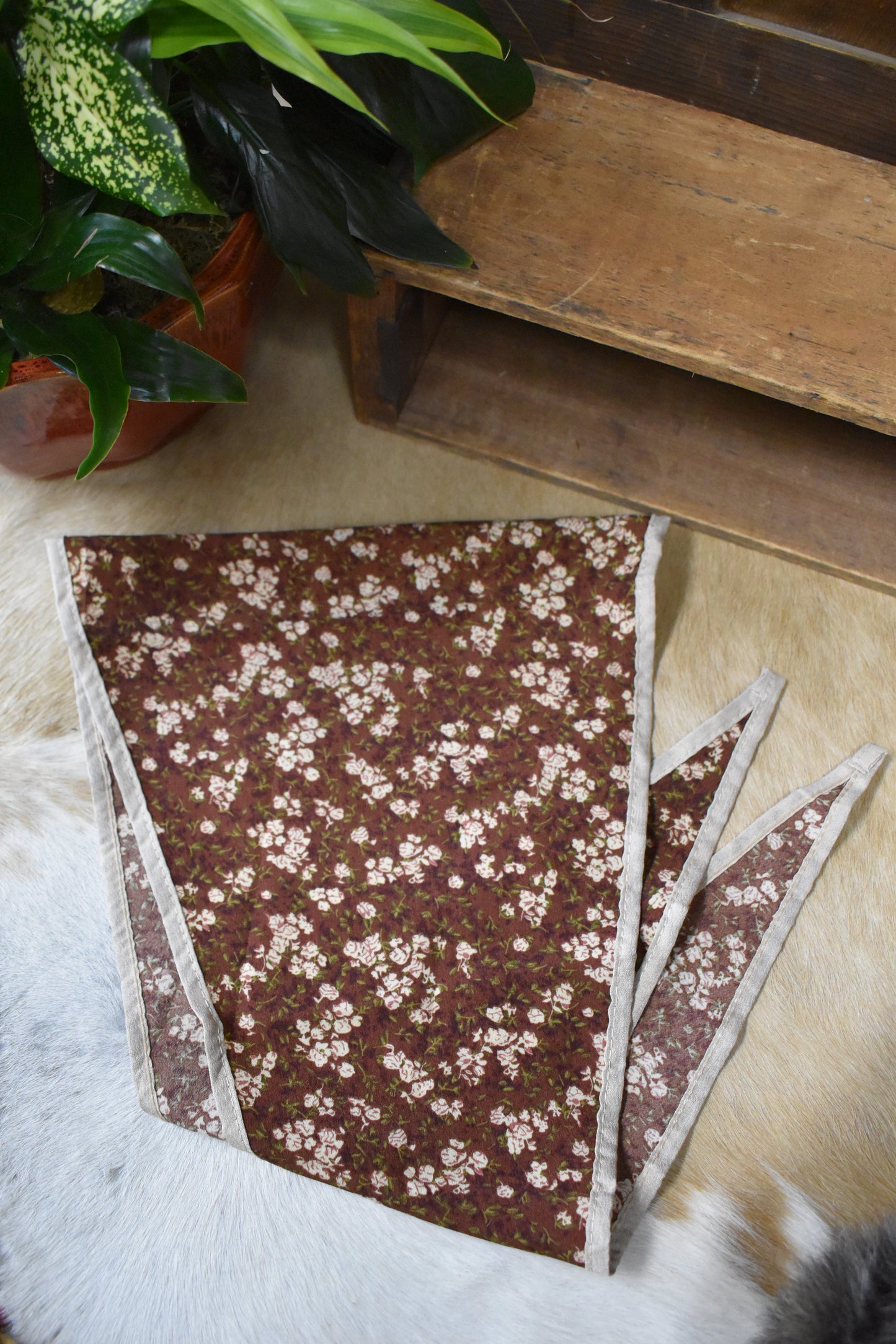 Floral Burn Bandana Scarf