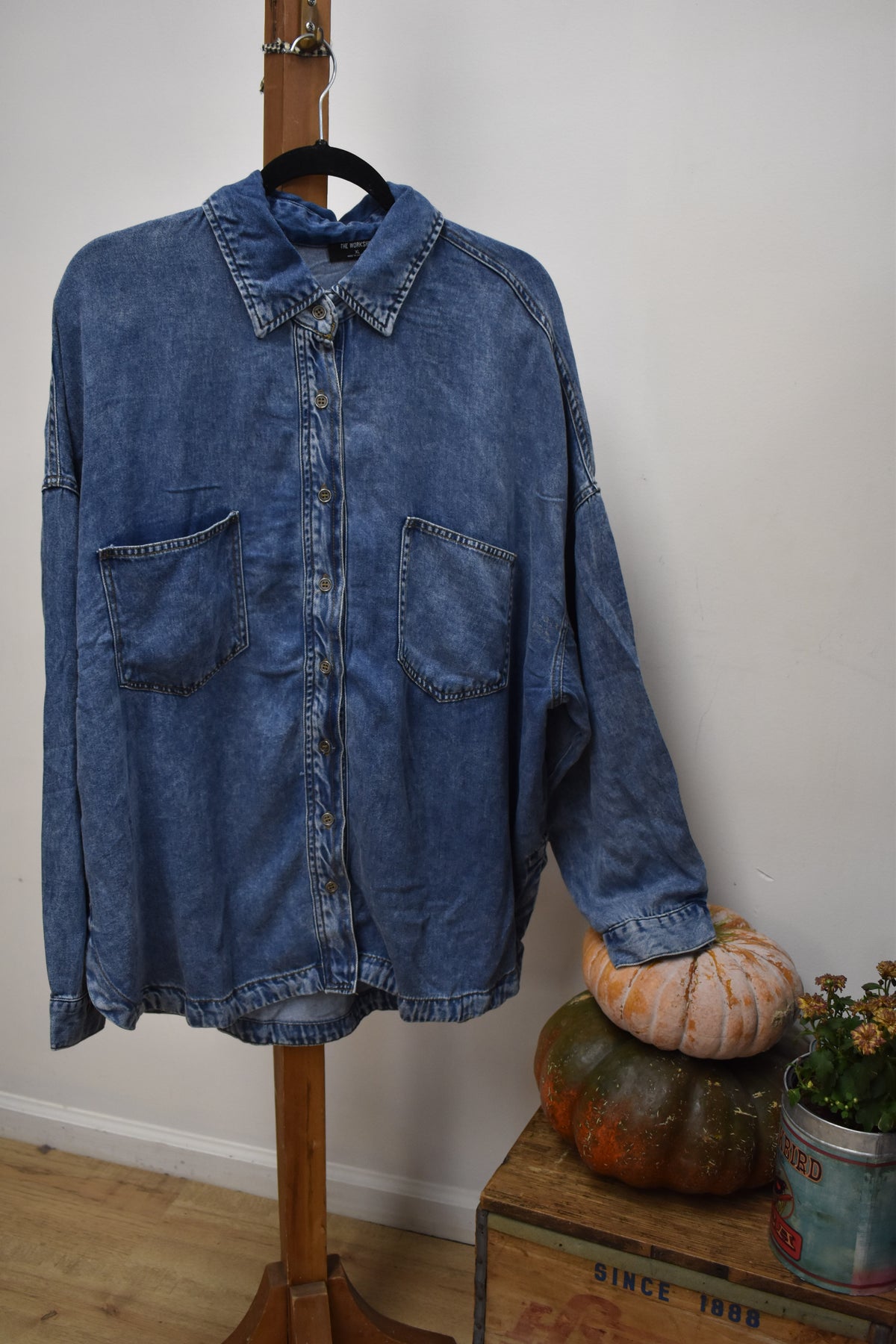 PLUS Dusty Blue Button Down