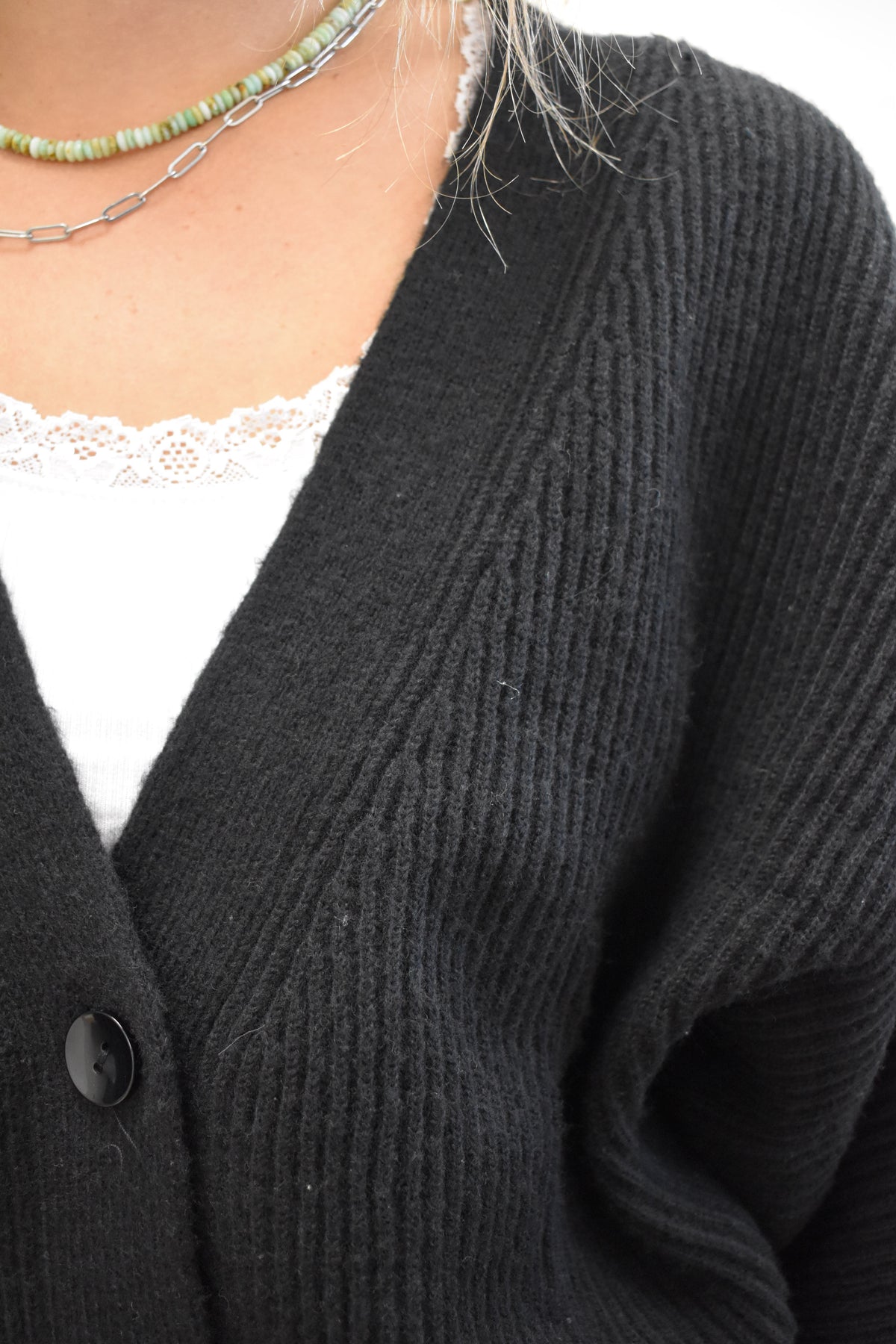 Ribbed Black Cozy Sweater