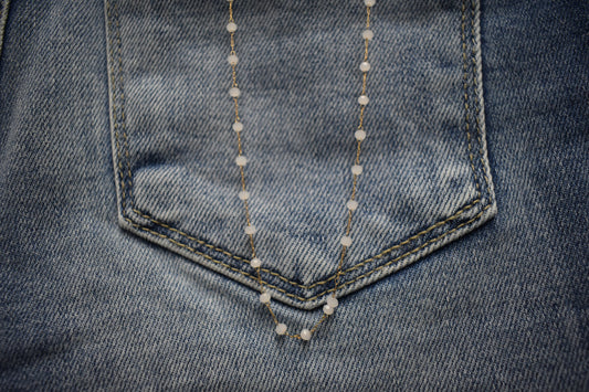 Dainty Beaded Pearl Necklace