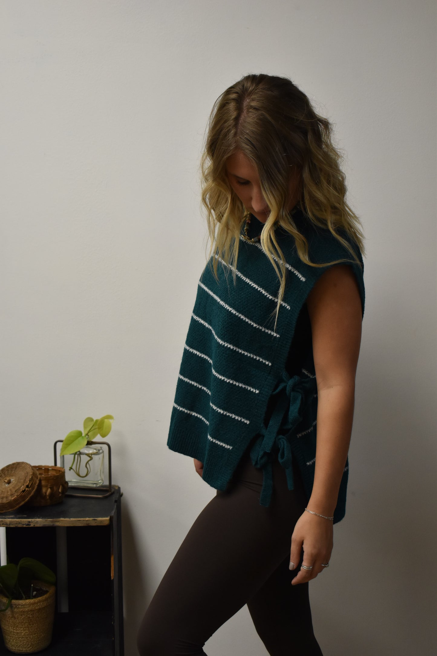 Hunter Green Tie Vest