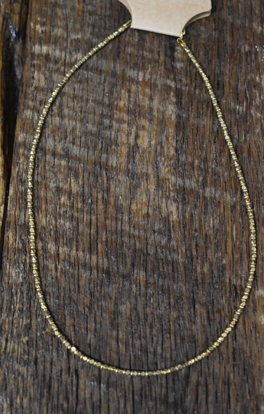 Mixed Gold Bead Necklace