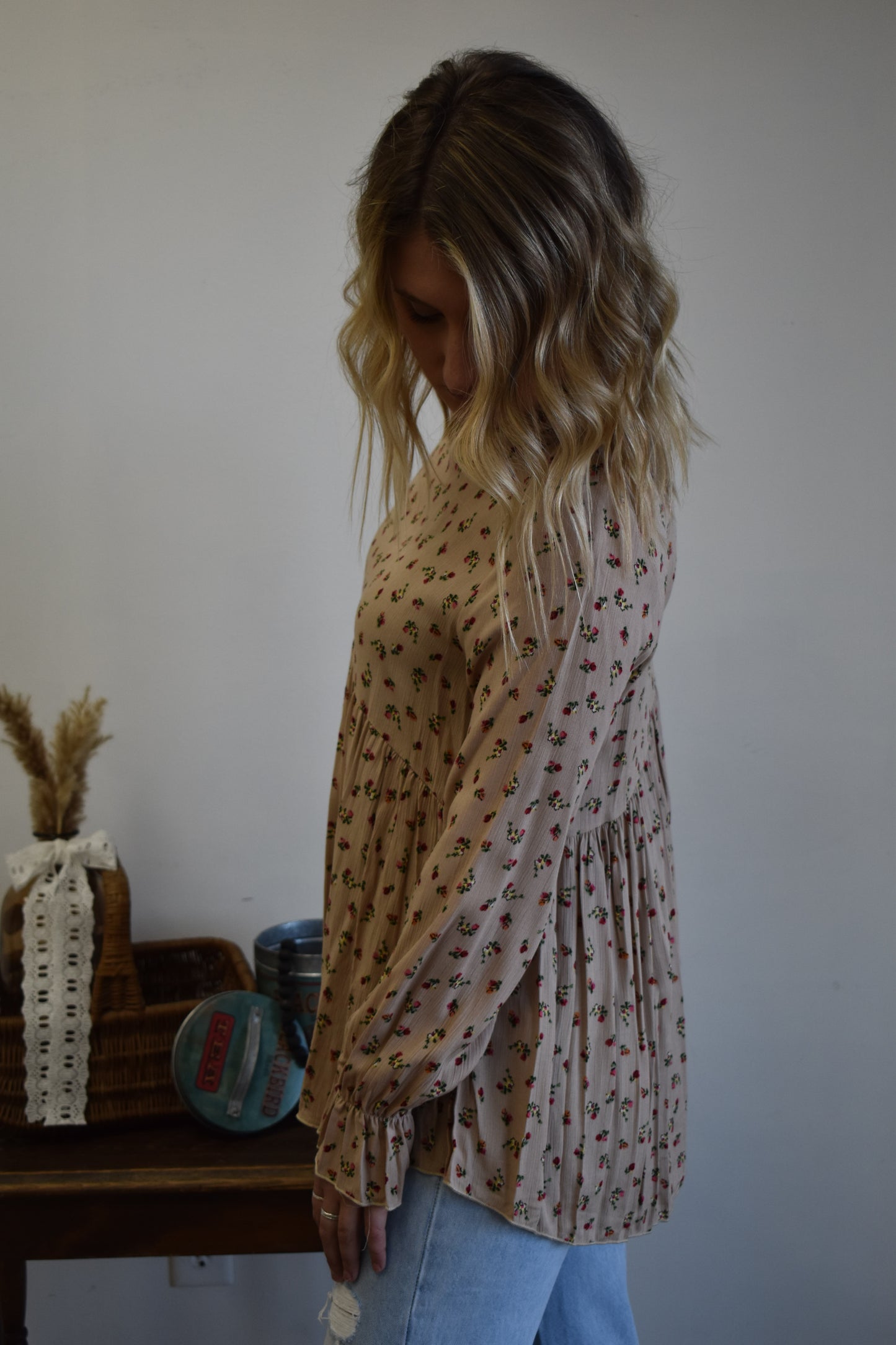 Tan Rosie Blouse