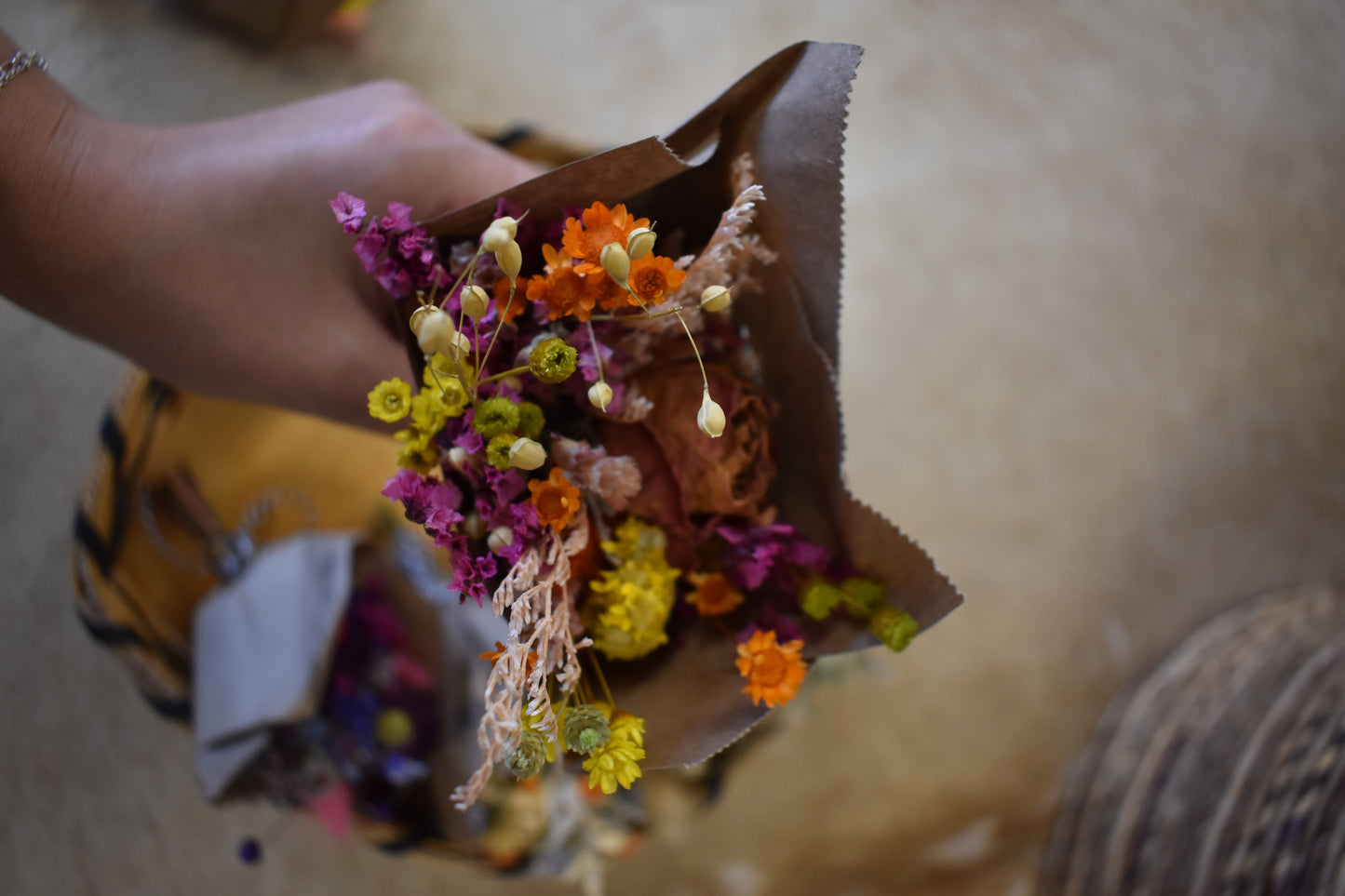 Mini Dried Flower Bouquet