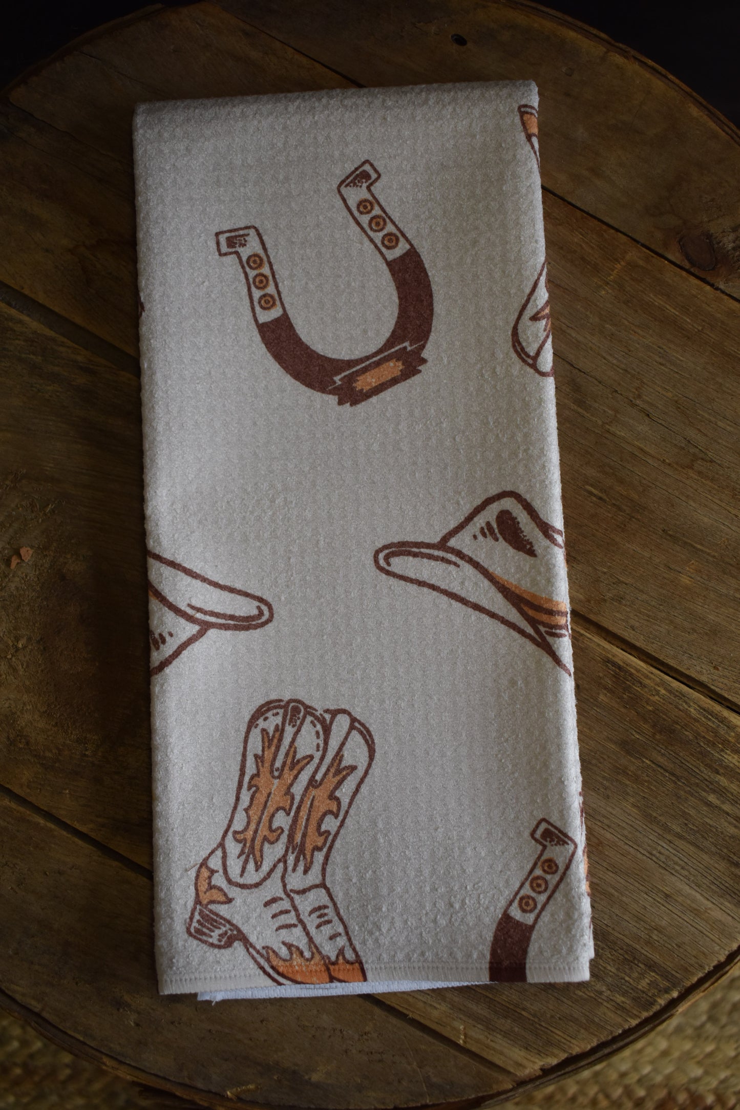 Retro Western Kitchen Towel