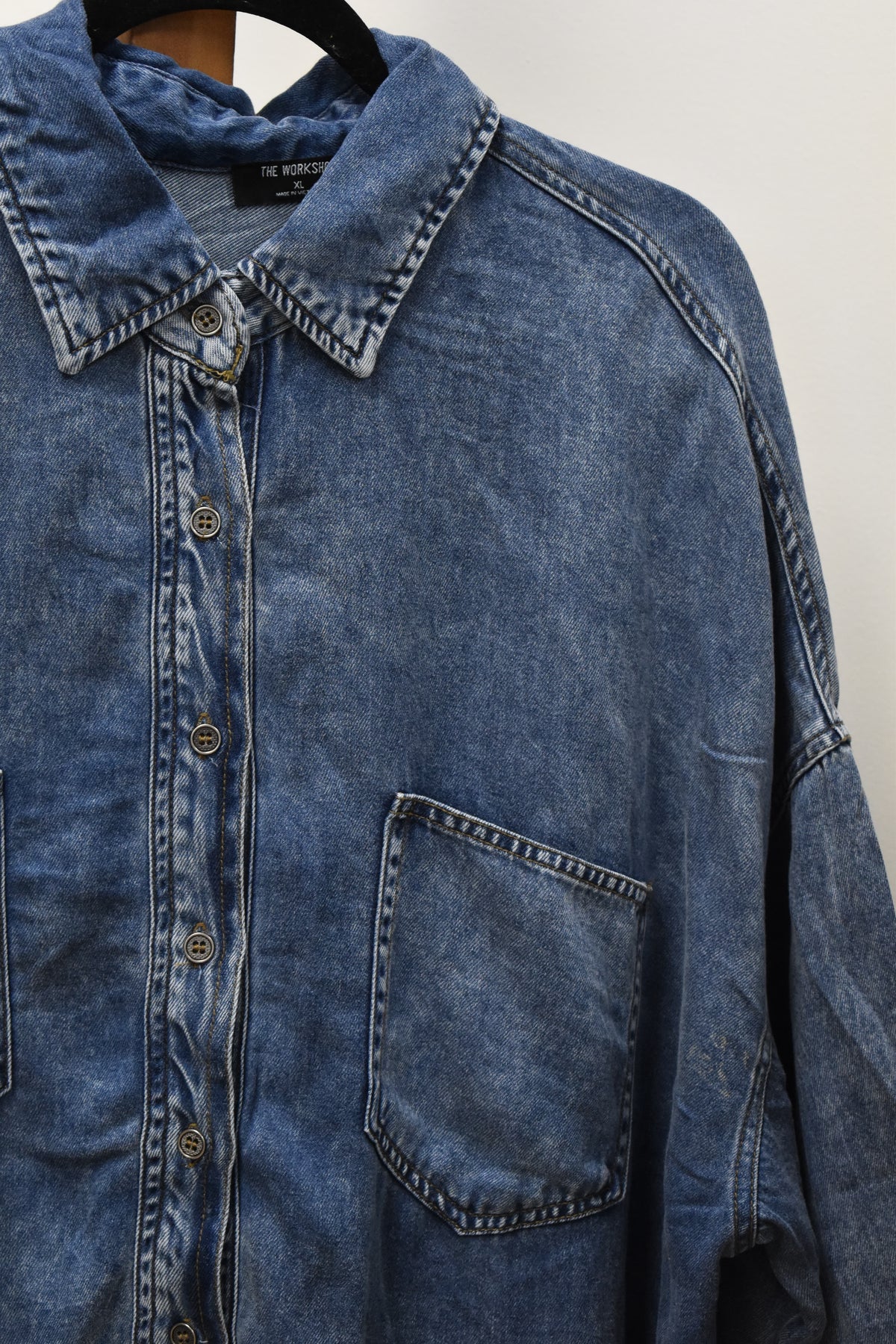 PLUS Dusty Blue Button Down