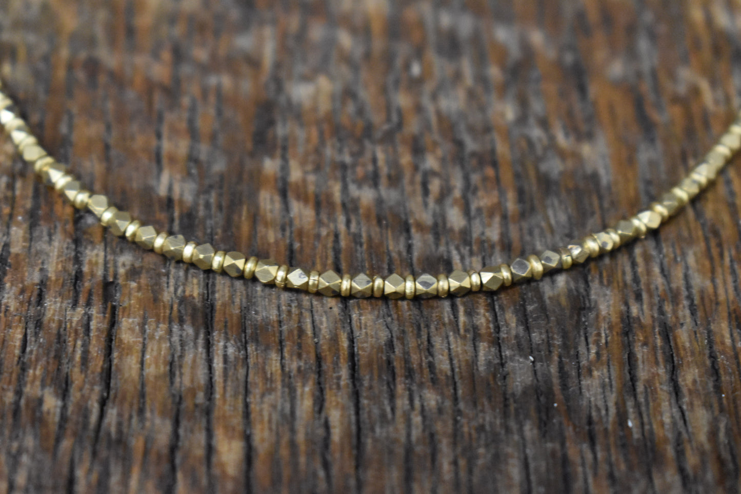 Mixed Gold Bead Necklace