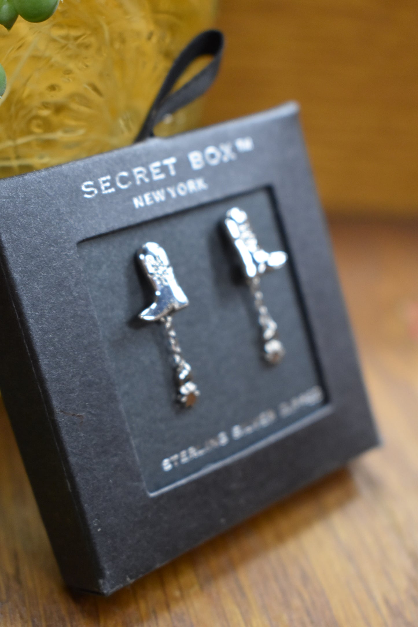 Western Cowboy Boot & Charm Dangle Earrings