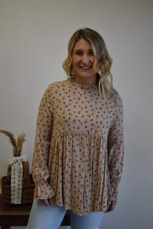 Tan Rosie Blouse