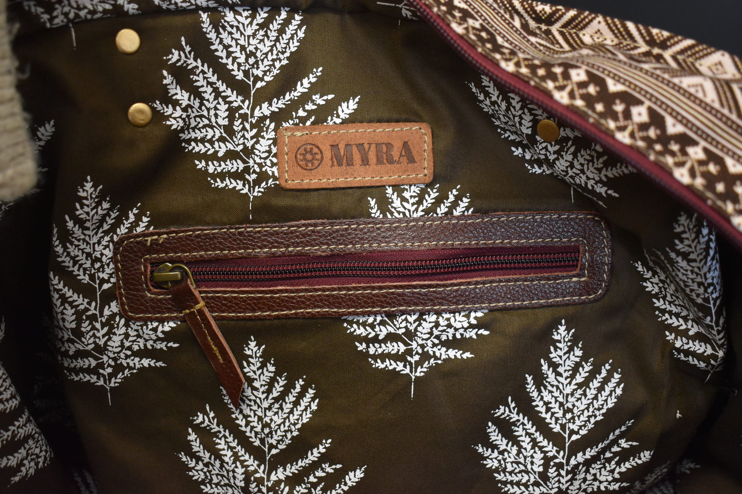 Dark Brown Tribal Weekender