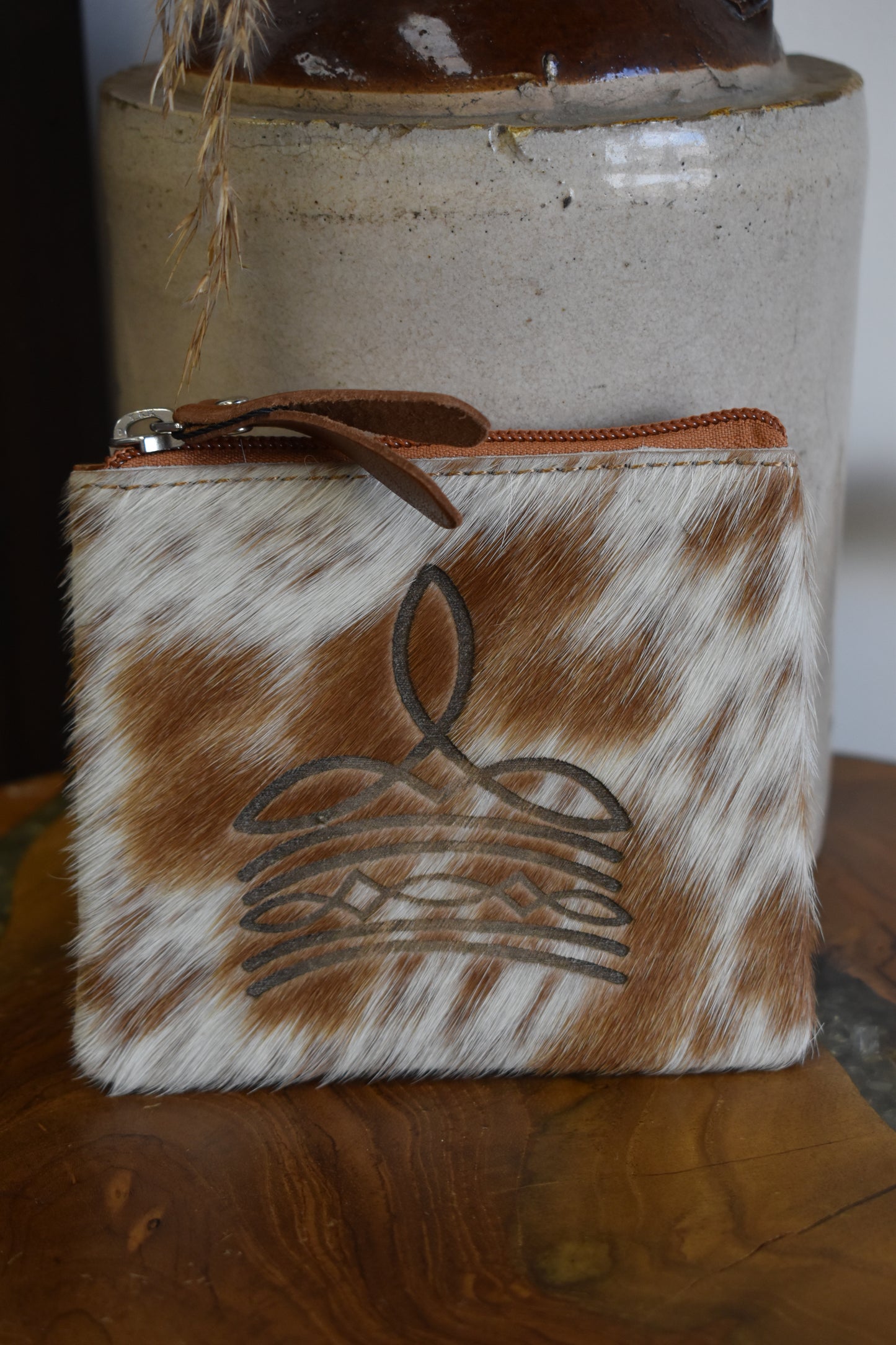 Boot Switch Leather & Cowhide Coin Purse