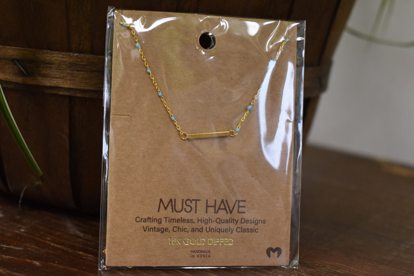 Bar Pendant Necklace