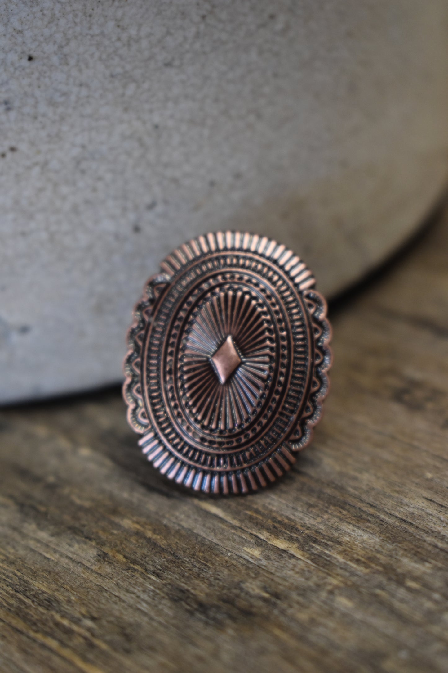 Copper Concho Ring