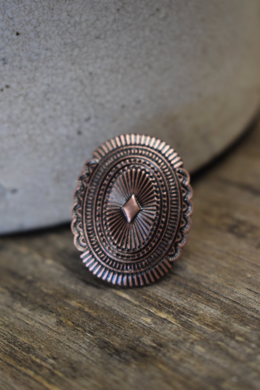 Copper Concho Ring