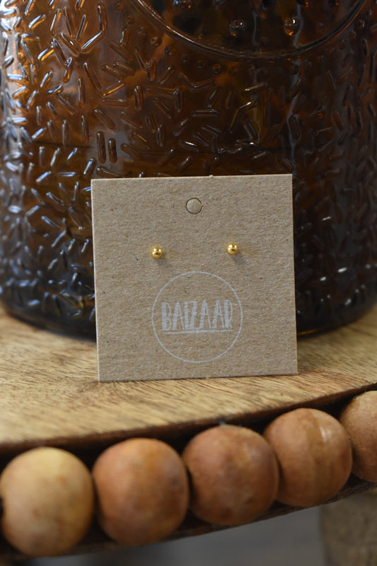 Gold Plated Ball Studs