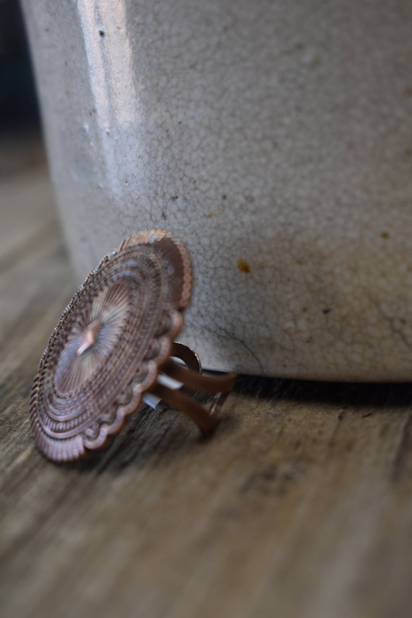 Copper Concho Ring