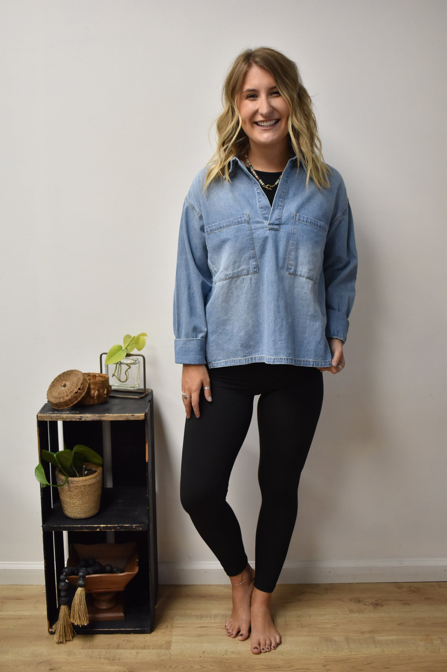 Trailside Denim Pullover