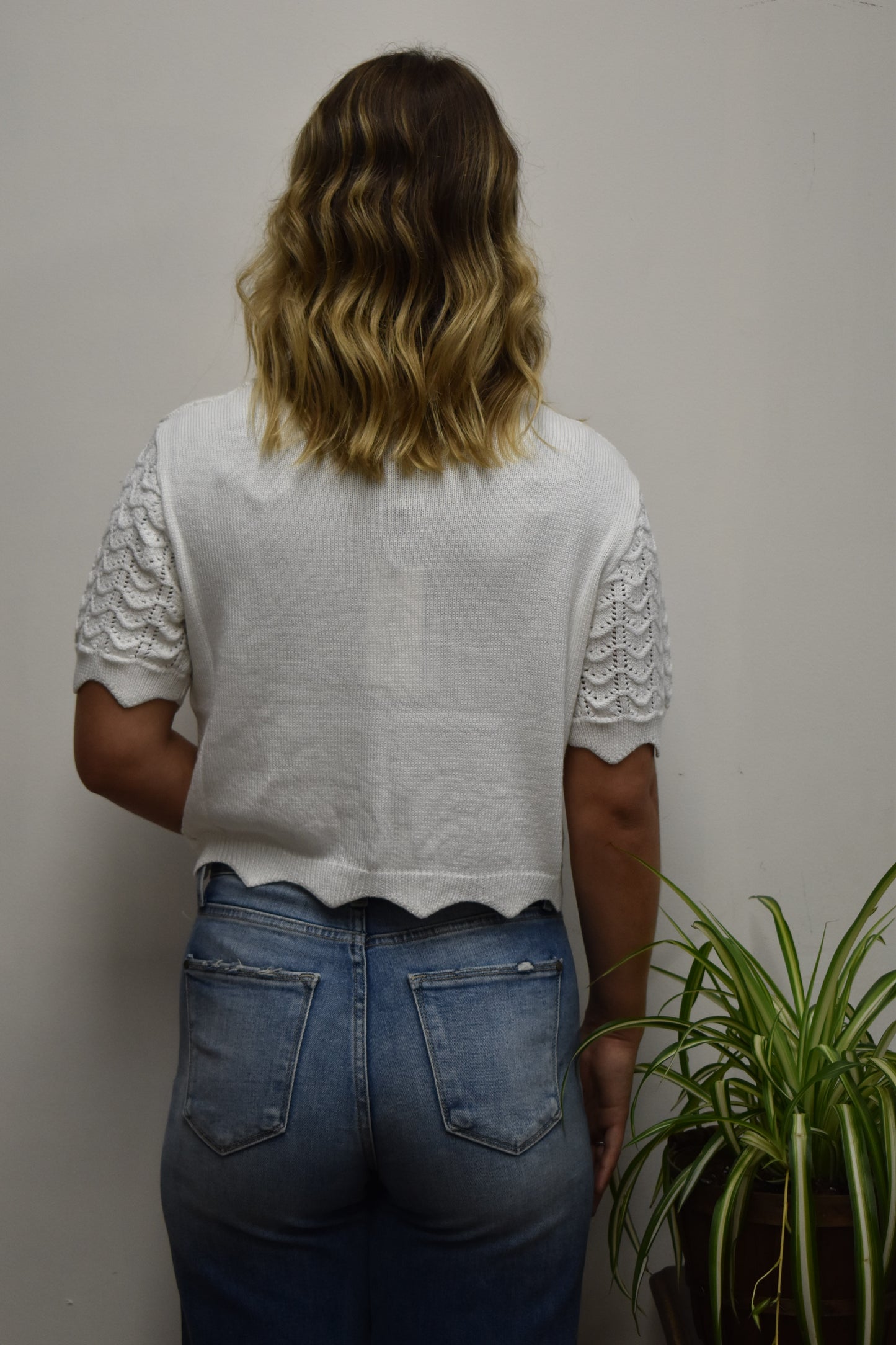 Front Tie Crochet Top