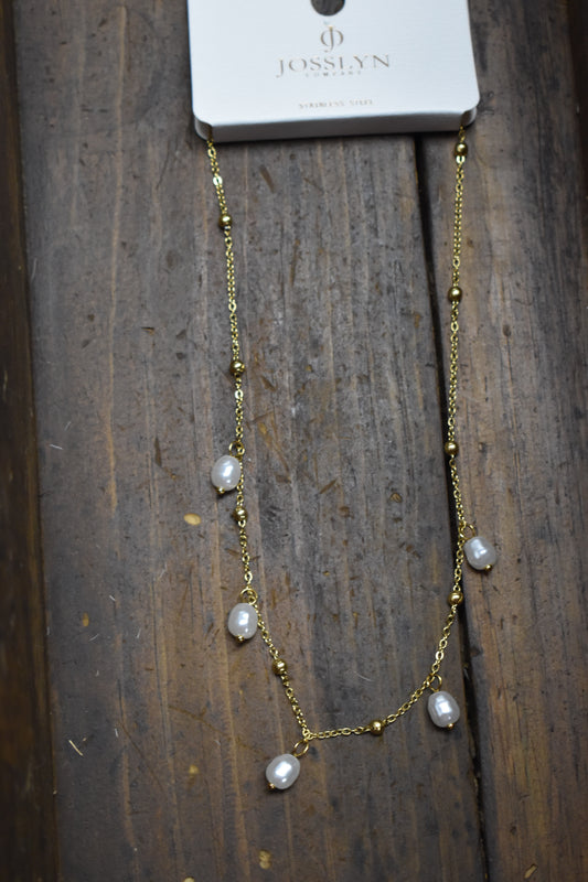 Waterfall Pearl Necklace