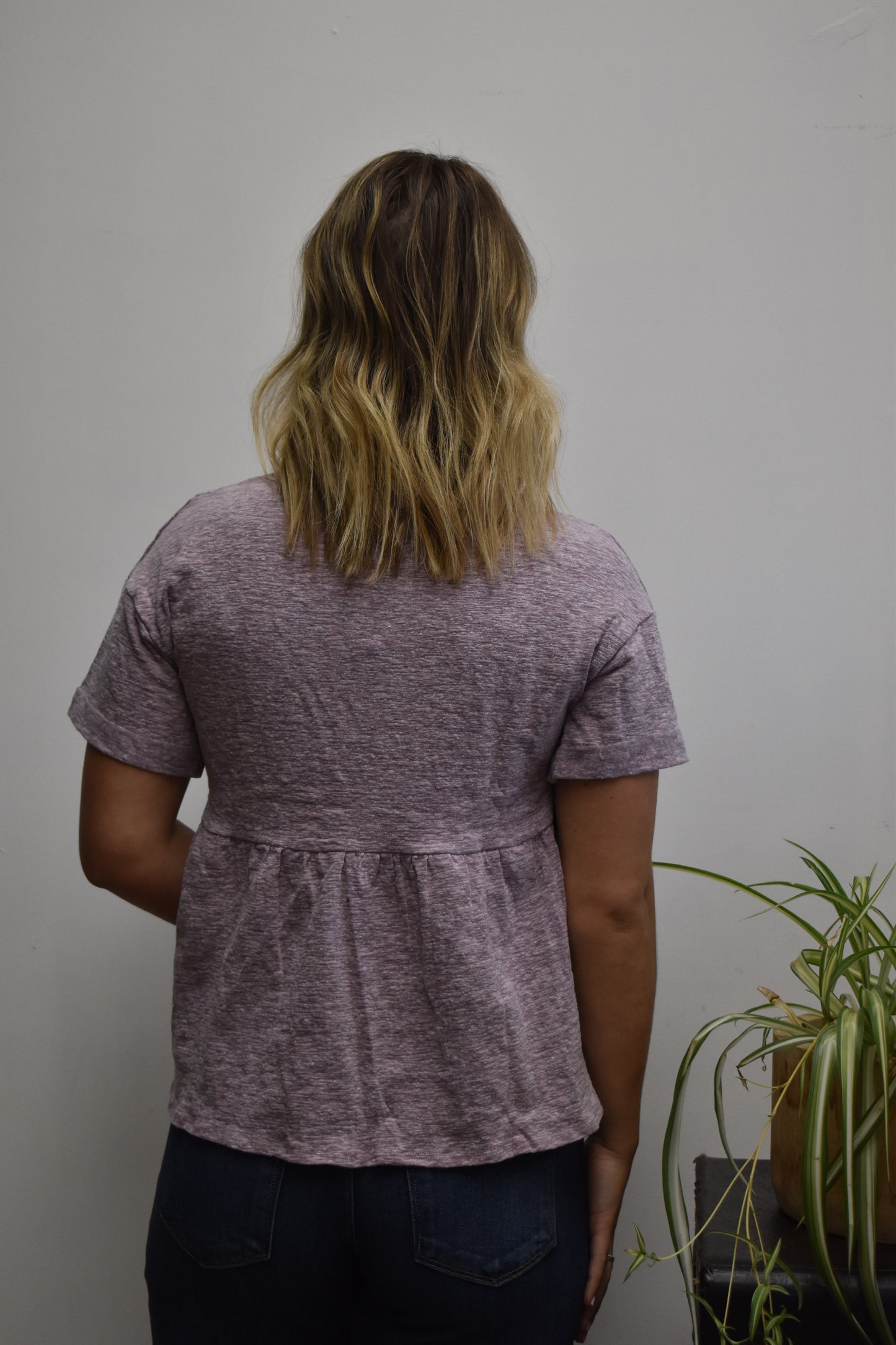 Lavender Peplum Tee