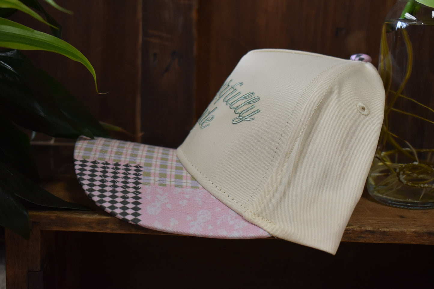 ‘Wonderfully Made‘ Patchwork Trucker Hat