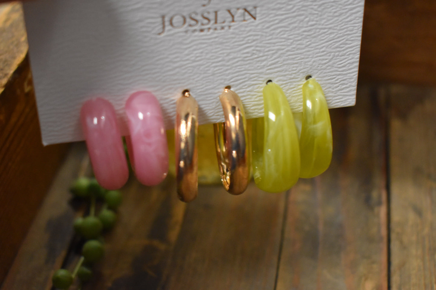 Funky Multi-Color Hoop Set