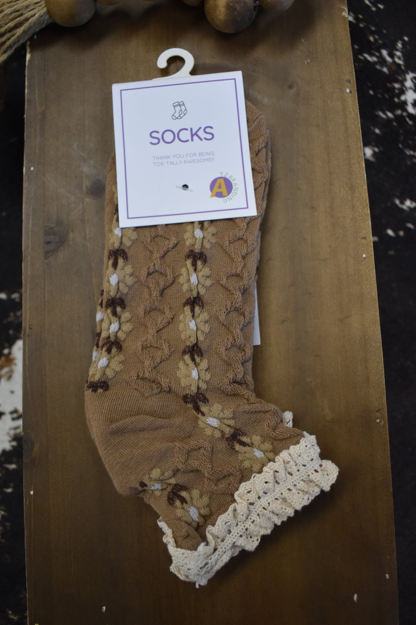 Floral & Lace Crew Socks