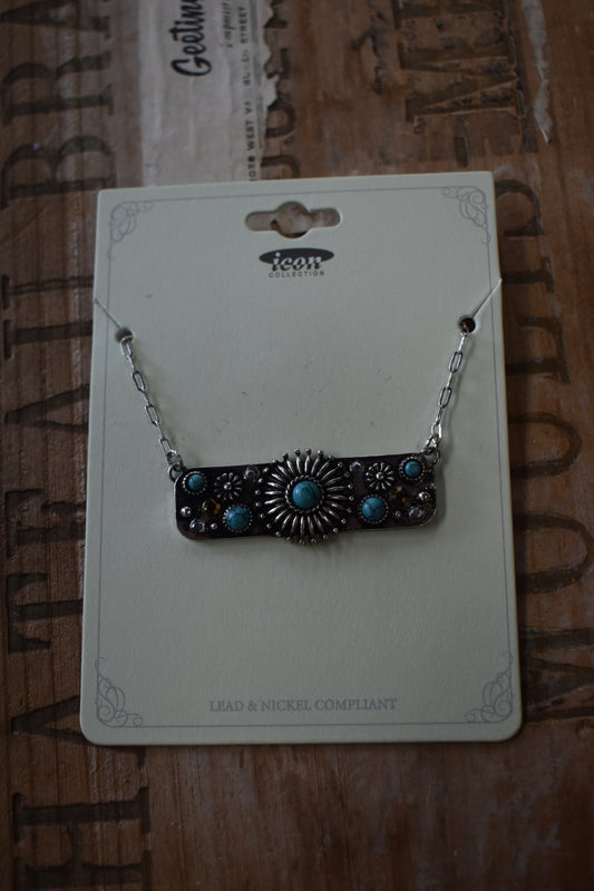 ‘Out On The Town￼’ Concho Bar Necklace