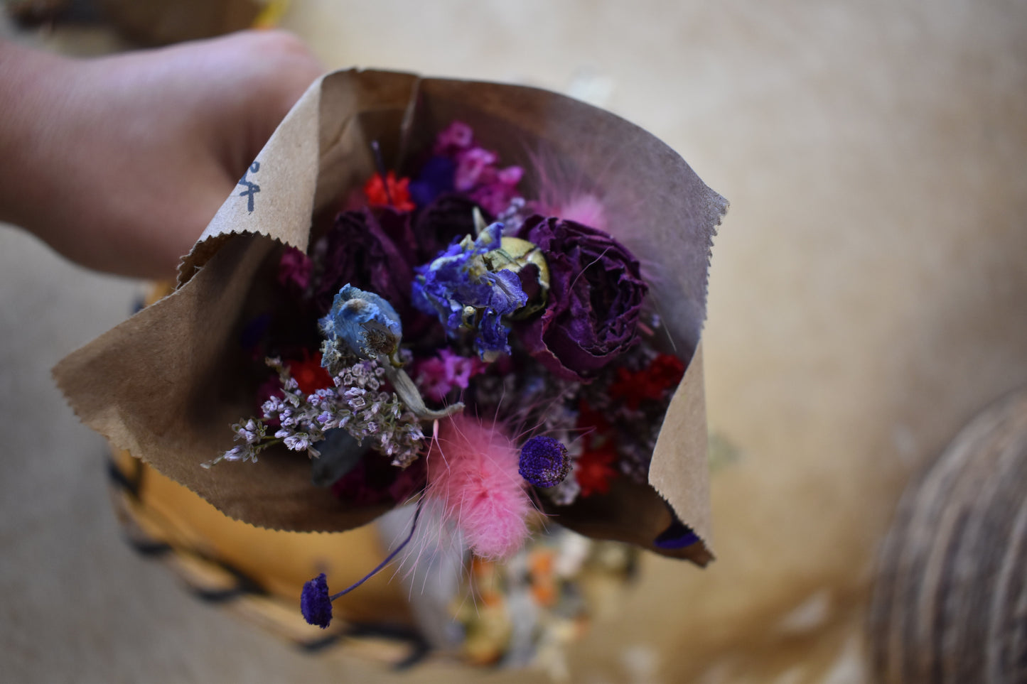 Mini Dried Flower Bouquet
