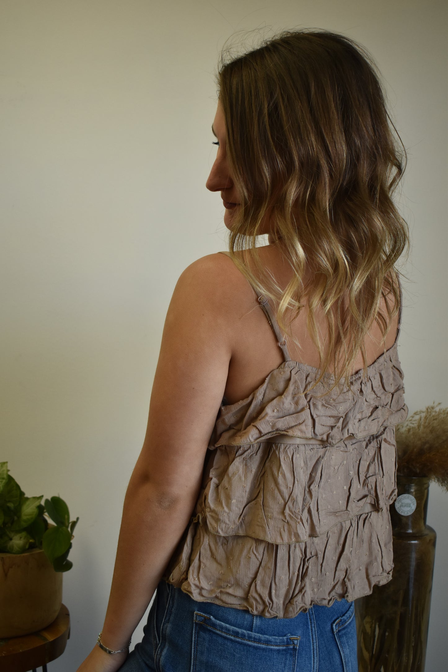 Oat Tiered Crop Tank