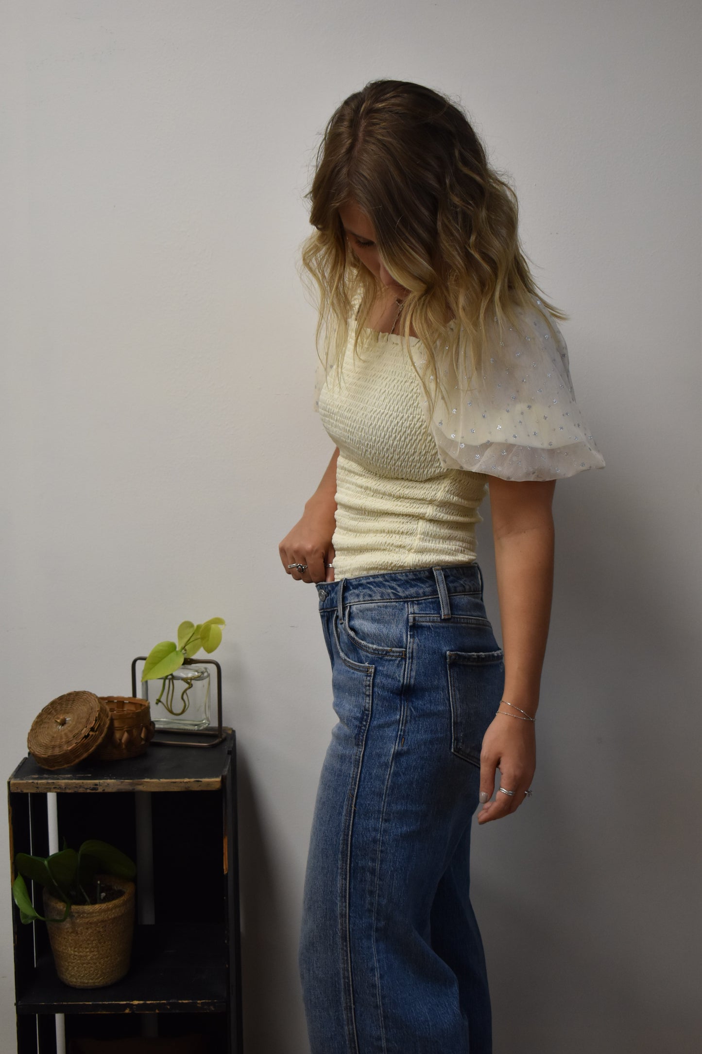 Moonpetal Puff Sleevetop