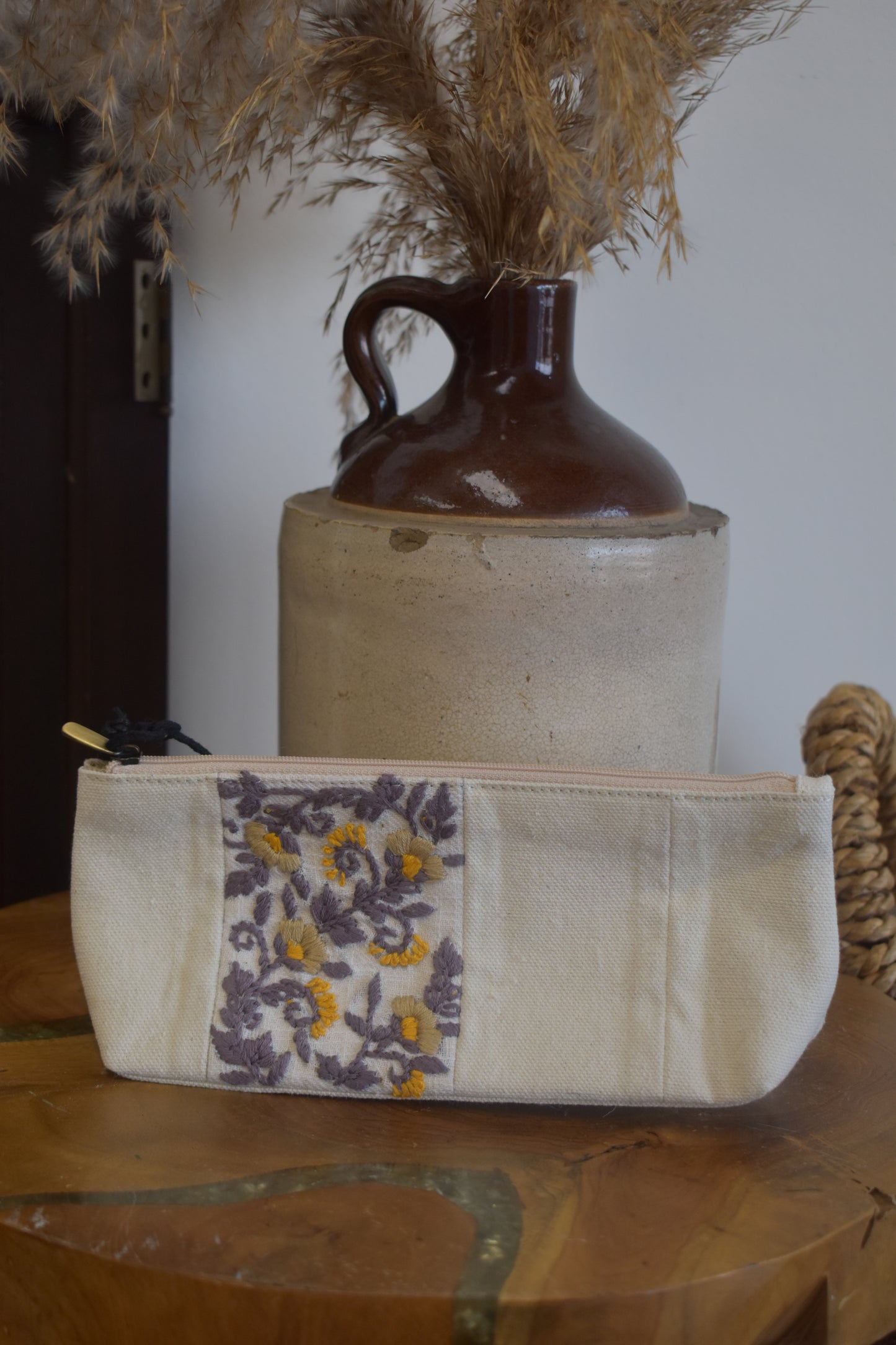 The Frieda Embroidered Pouch