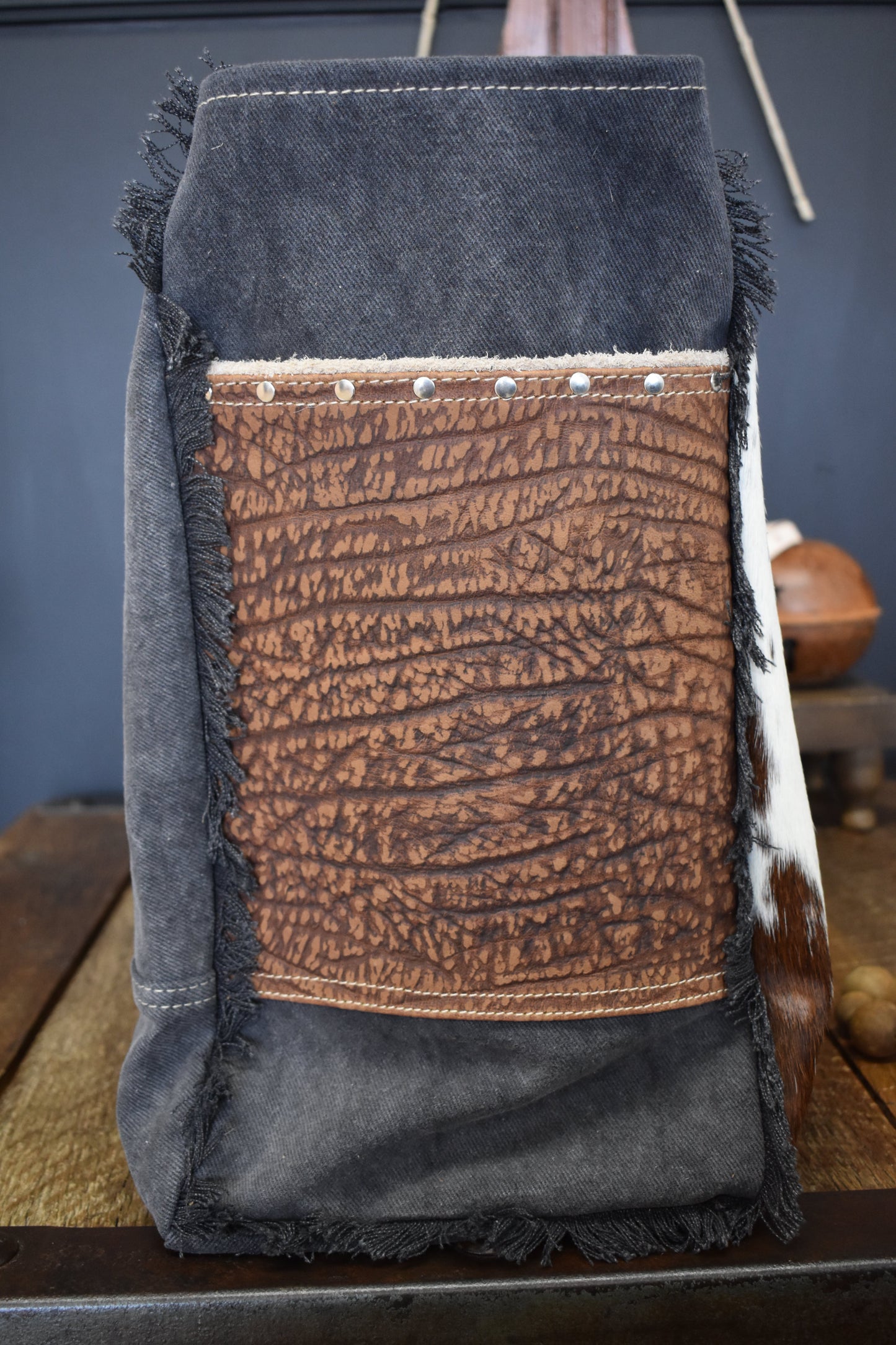 Wild Clay Leather & Cowhide Weekender
