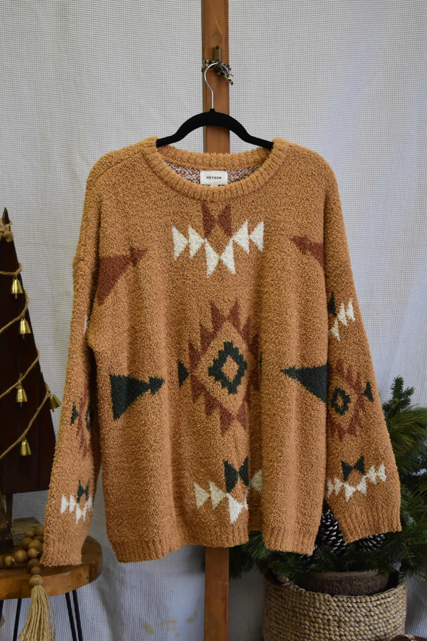 PLUS Aztec & Mustard Sweater