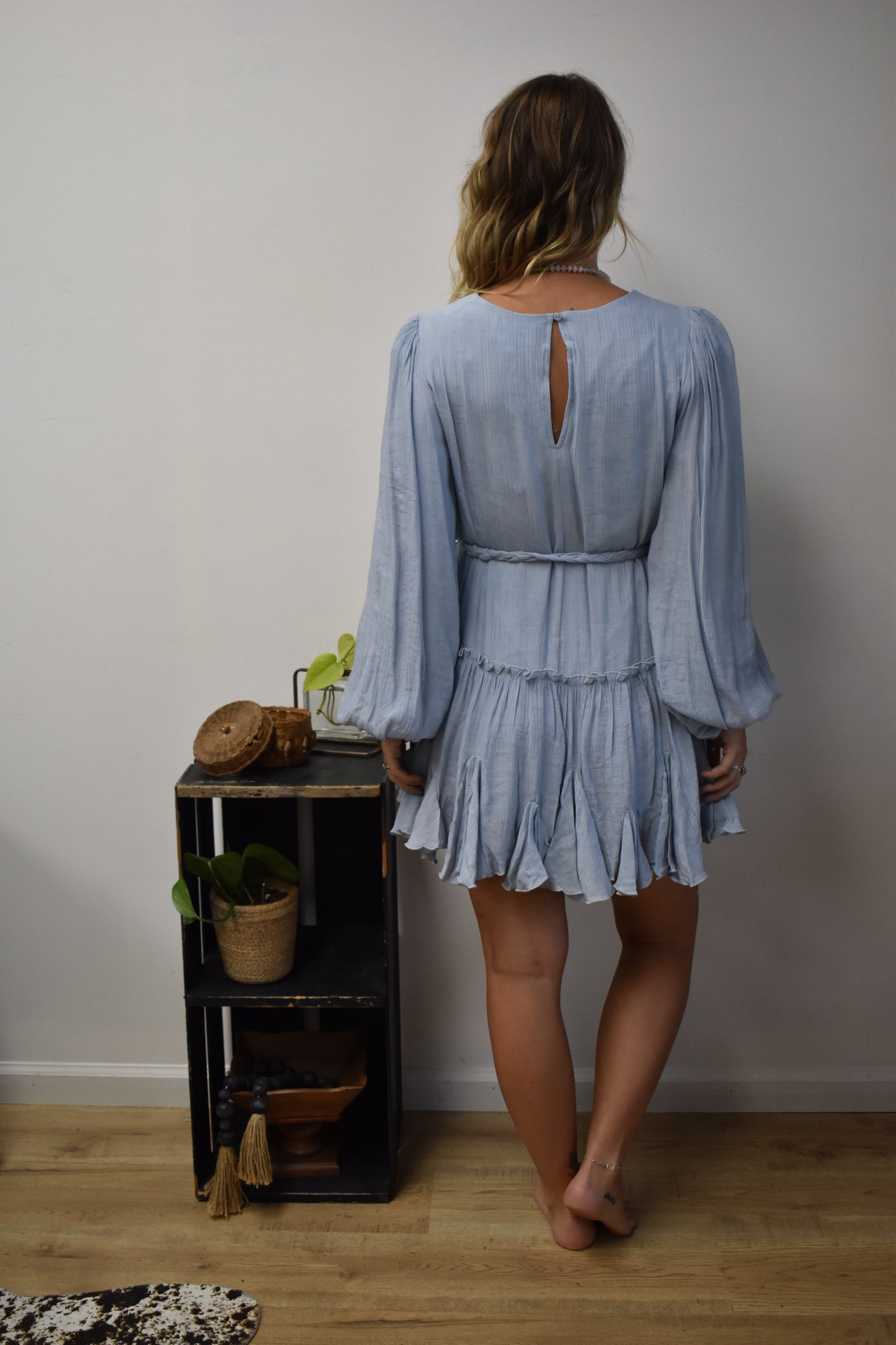 Dusty Sagebrush Mini Dress