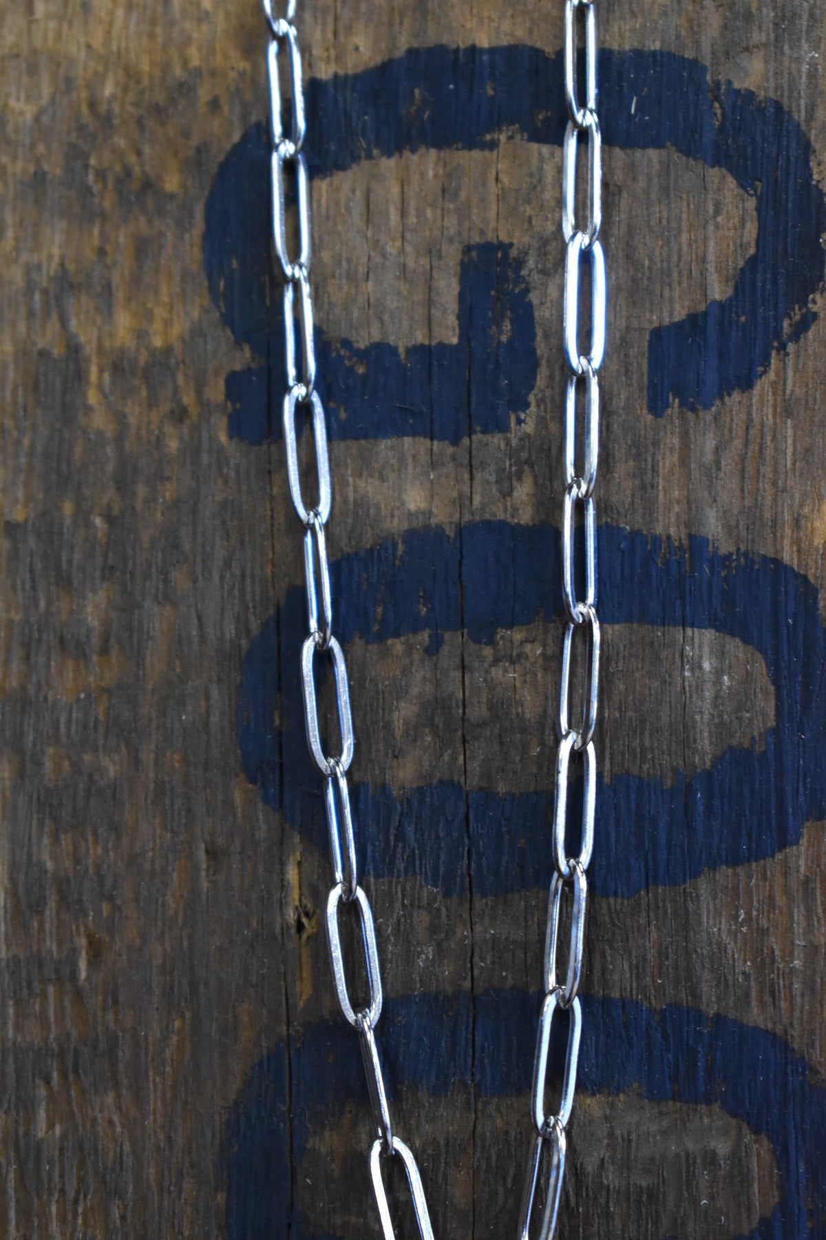 Silver Paperclip Chain Necklace
