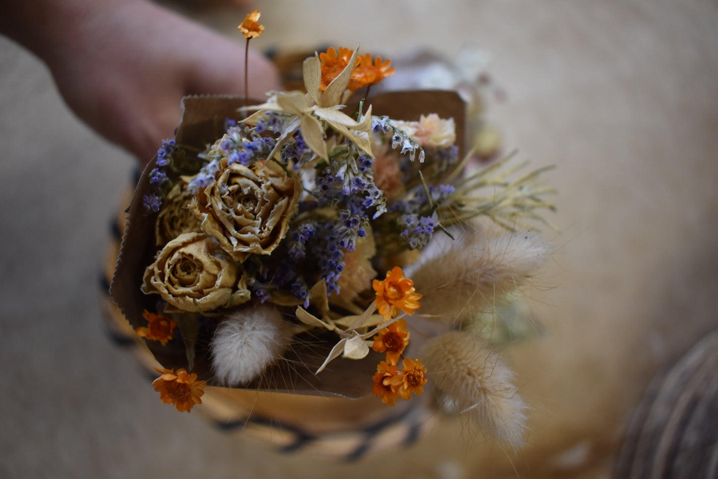 Mini Dried Flower Bouquet