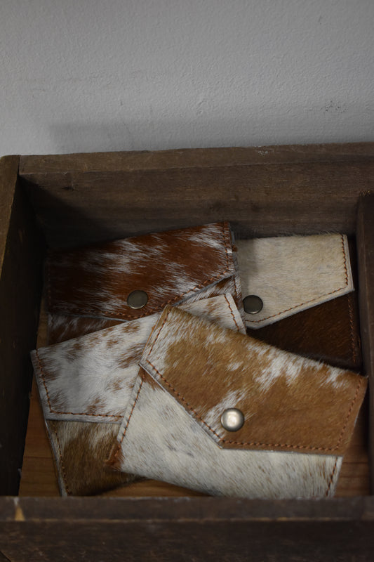 Cowhide Coin Pouch