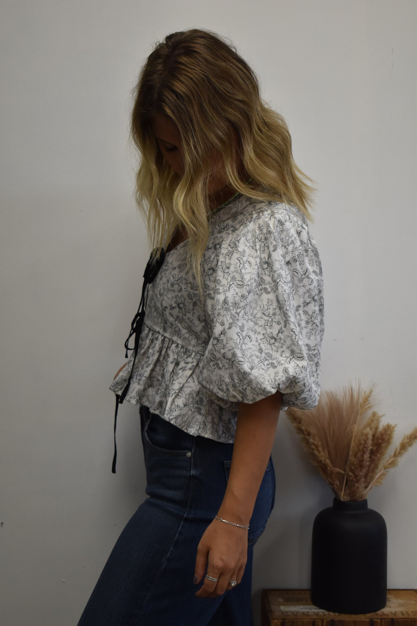 Magnolia Tie Blouse