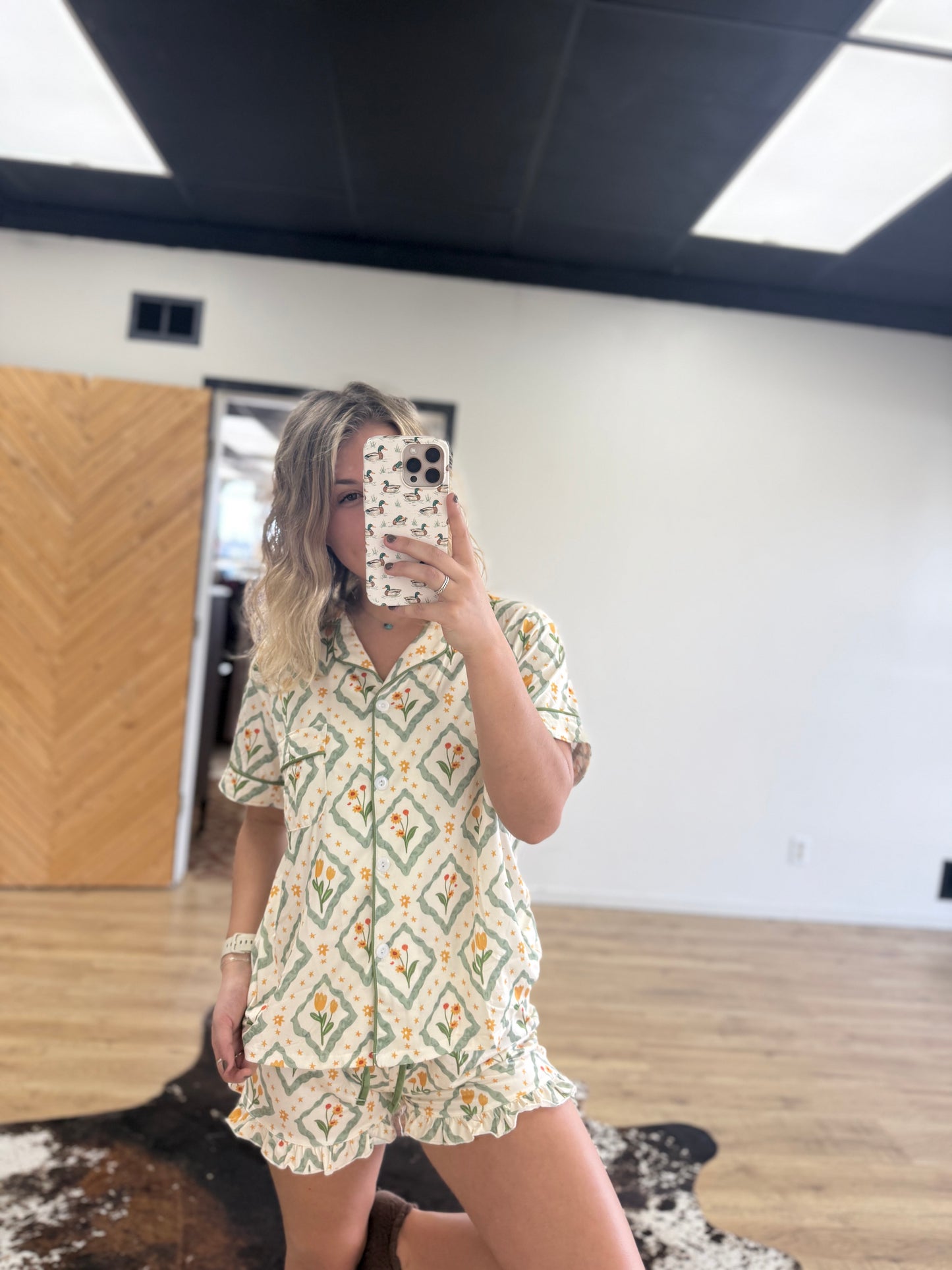 Spring Tulip Pajama Set