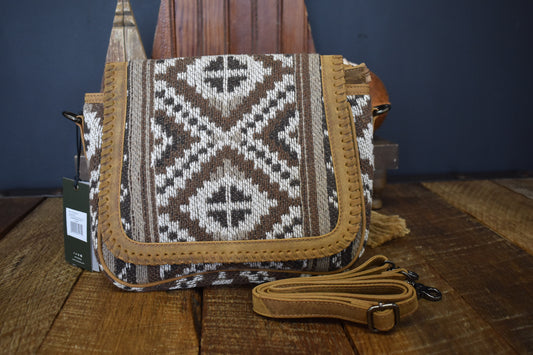 Aztec Brown Woven Purse